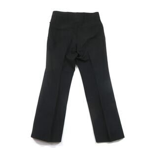 La Jolla Leisure Suit Pants, Polyester Slacks, Black Measured 34x29 1970s